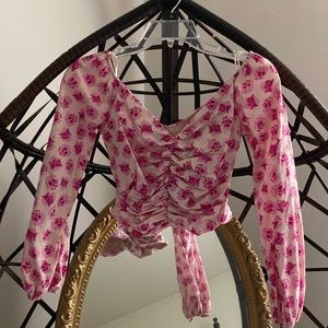 Zara flower blouse